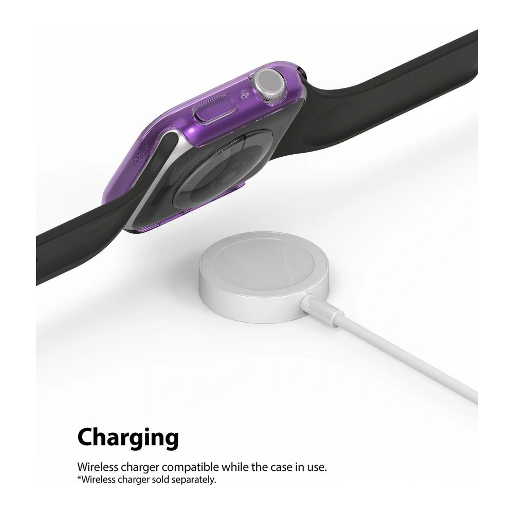 Etui Ringke Slim Apple Watch 4/5/6/7/SE/8/9 40/41MM Clear + Black [2 PACK]