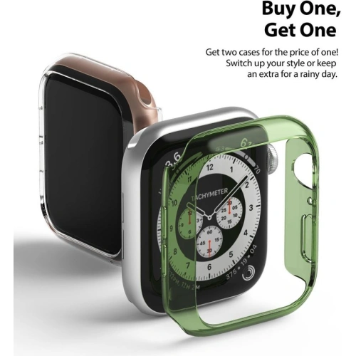 Kup Etui Ringke Slim Apple Watch 4/5/6/7/SE/8/9 40/41MM Átlátszó + Fekete [2 PACK] - RGK1622CLBLK - {ean13} - Sklep Home Screen