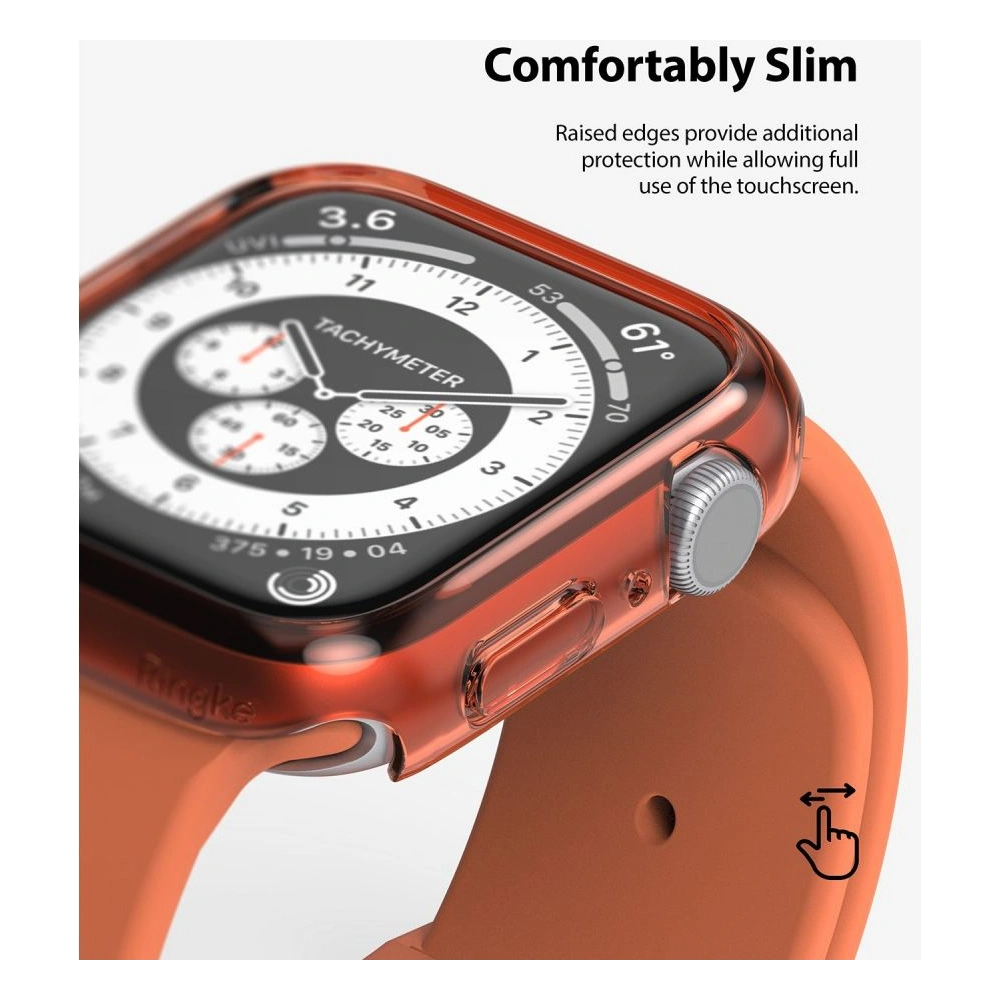 Etui Ringke Slim Apple Watch 4/5/6/7/SE/8/9 40/41MM Clear + Black [2 PACK]