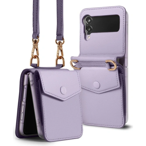 Kup Hülle Ringke Folio Signature Card Pocket Samsung Galaxy Z Flip 3 Light Purple - RGK1623PRP - {ean13} - Sklep Home Screen