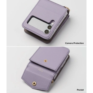 Kup Etui Ringke Folio Signature Card Pocket Samsung Galaxy Z Flip 3 Světle fialové - RGK1623PRP - {ean13} - Sklep Home Screen