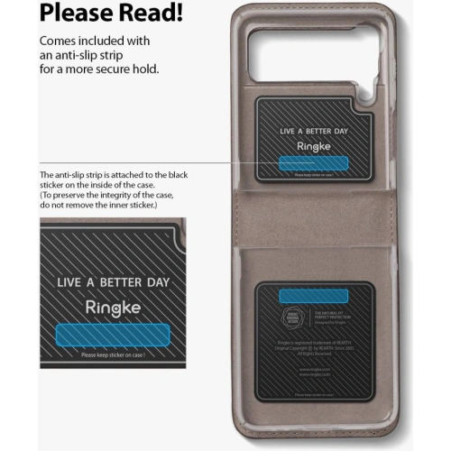 Kup Etui Ringke Folio Signature Card Pocket Samsung Galaxy Z Flip 3 Světle fialové - RGK1623PRP - {ean13} - Sklep Home Screen