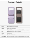 Buy Ringke Folio Signature Card Pocket Samsung Galaxy Z Flip 3 Light Purple - RGK1623PRP - {ean13} - Home Screen Store Europe