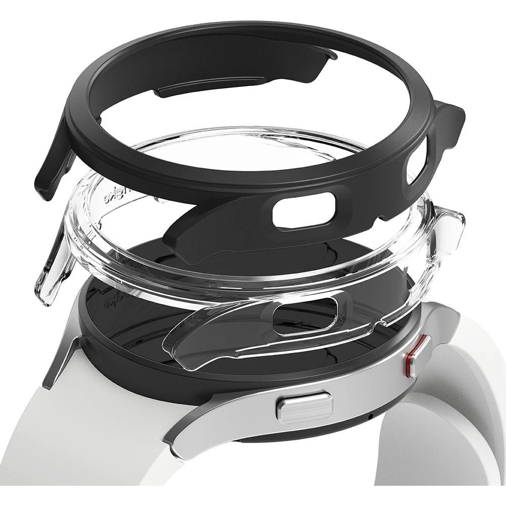 Etui Ringke Slim Samsung Galaxy Watch 4 40mm Clear + Black [2 PACK]