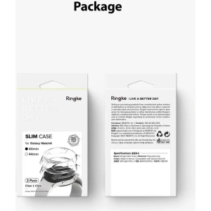 Kup Etui Ringke Slim Samsung Galaxy Watch 4 40mm Átlátszó + Fekete [2 PACK] - RGK1624CLBLK - {ean13} - Sklep Home Screen