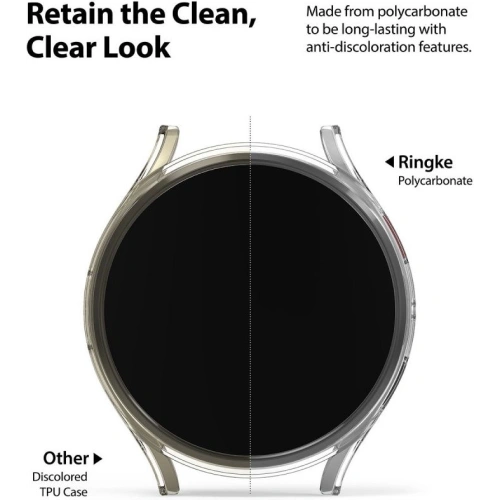 Kup Hülle Ringke Slim Samsung Galaxy Watch 4 44mm Transparent + Schwarz [2 PACK] - RGK1625CLBLK - {ean13} - Sklep Home Screen