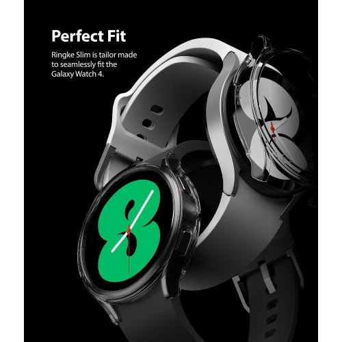 Kup Hülle Ringke Slim Samsung Galaxy Watch 4 44mm Transparent + Schwarz [2 PACK] - RGK1625CLBLK - {ean13} - Sklep Home Screen