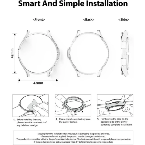 Kup Hülle Ringke Slim Samsung Galaxy Watch 4 Classic 42mm Clear [2 PACK] - RGK1626CL - {ean13} - Sklep Home Screen