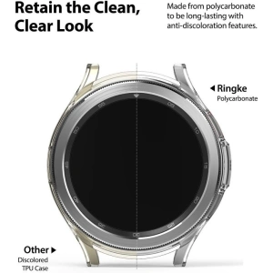 Buy Ringke Slim Samsung Galaxy Watch 4 Classic 42mm Clear + Black [2 PACK] - RGK1627CLBLK - {ean13} - Home Screen Store Europe