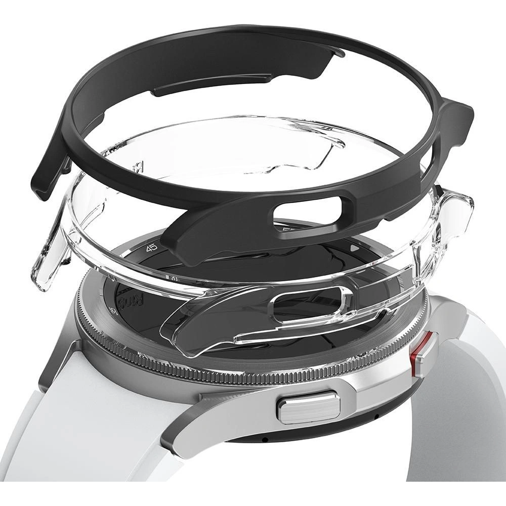 Etui Ringke Slim Samsung Galaxy Watch 4 Classic 46mm Clear + Black [2 PACK]