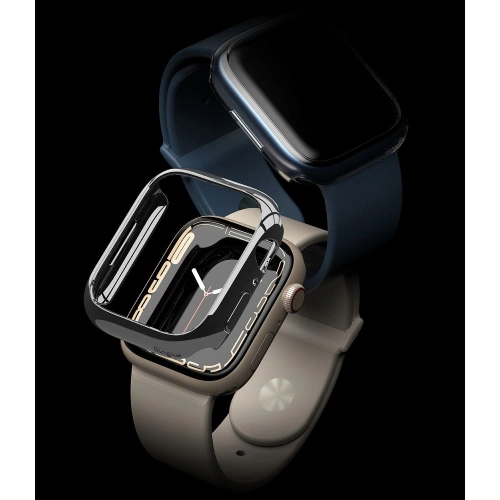 Kup Case Ringke Slim Apple Watch 4/5/6/7/8/9/SE 44/45mm Clear + Dark Chrome [2 PACK] - RGK1631CLCHR - {ean13} - Sklep Home Screen