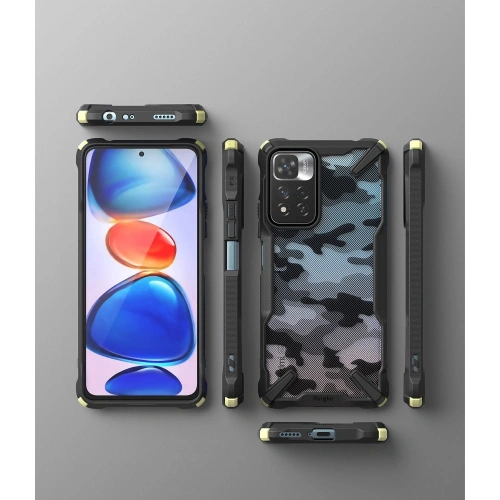 Kup Etui Ringke Fusion-X Redmi Note 11 Pro+ 5G Camo (Moro) Fekete - RGK1636MOB - {ean13} - Sklep Home Screen