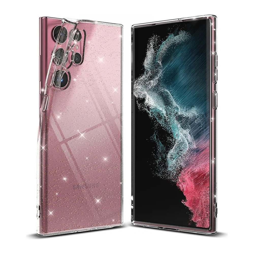 Etui Ringke Air Samsung Galaxy S22 Ultra Glitter Clear