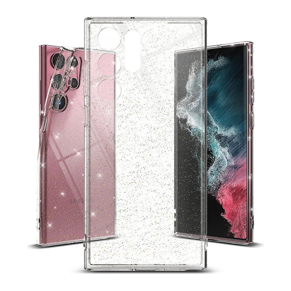 Etui Ringke Air Samsung Galaxy S22 Ultra Glitter Clear
