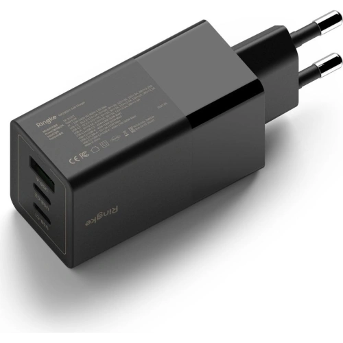 Kup Încărcătorul de rețea Ringke Charger GaN 3-port 65W Negru - RGK1641BLK - {ean13} - Sklep Home Screen