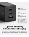 Kup Încărcătorul de rețea Ringke Charger GaN 3-port 65W Negru - RGK1641BLK - {ean13} - Sklep Home Screen