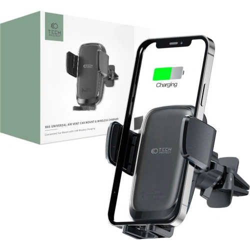 Kup Autós tartó Tech-Protect X05 Vent Autós Töltő Vezeték Nélküli 15W Fekete - THP1241BLK - {ean13} - Sklep Home Screen