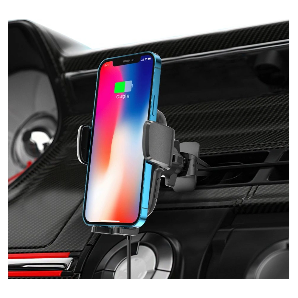 Uchwyt samochodowy Tech-Protect X05 Vent Car Mount Wireless Charger 15W Black