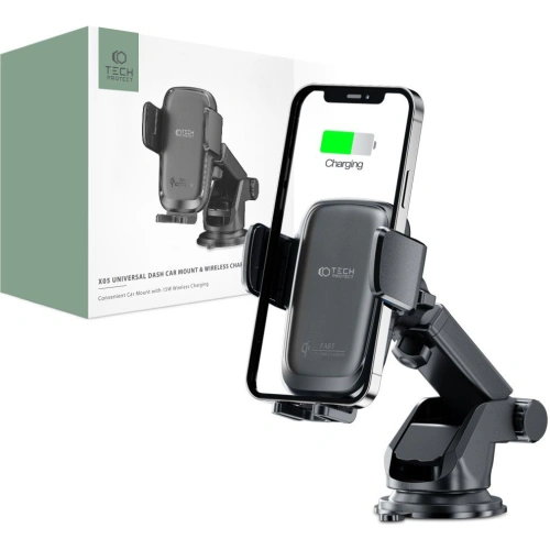 Kup Uchwyt automobilový Tech-Protect X05 Dashboard Car Mount Wireless Charger 15W Černý - THP1242BLK - {ean13} - Sklep Home Screen