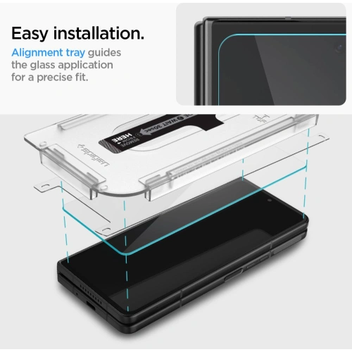 Kup Gehärtetes Glas Spigen GLAS.tR ez Fit + Hinge Folie Samsung Galaxy Z Fold 4 - SPN2297 - {ean13} - Sklep Home Screen