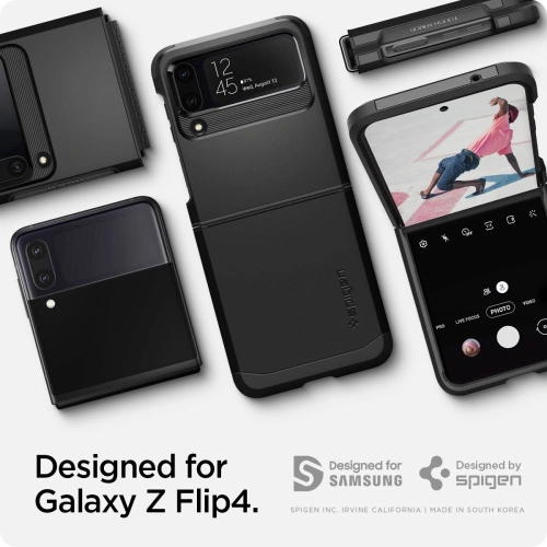 Kup Etui Spigen Tough Armor Samsung Galaxy Z Flip 4 Fekete - SPN2298BLK - {ean13} - Sklep Home Screen