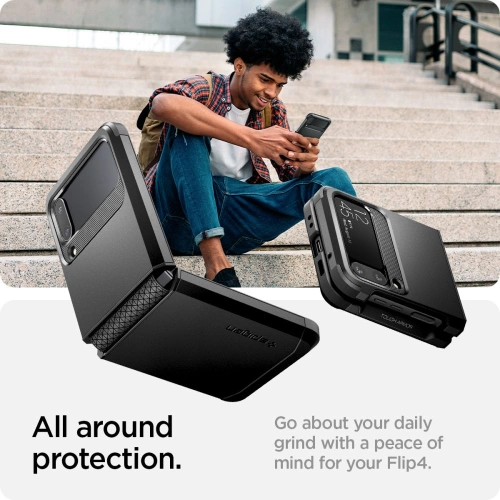 Kup Etui Spigen Tough Armor Samsung Galaxy Z Flip 4 Fekete - SPN2298BLK - {ean13} - Sklep Home Screen