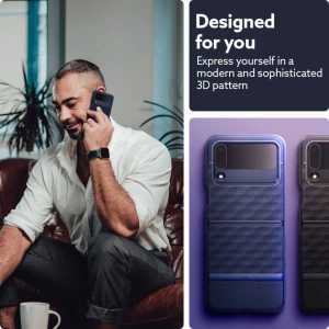 Kup Etui Caseology Parallax Samsung Galaxy Z Flip 4 Midnight Blue - CSL062MIDBLU - {ean13} - Sklep Home Screen