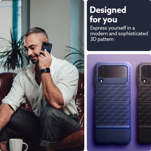 Kup Etui Caseology Parallax Samsung Galaxy Z Flip 4 Midnight Blue - CSL062MIDBLU - {ean13} - Sklep Home Screen