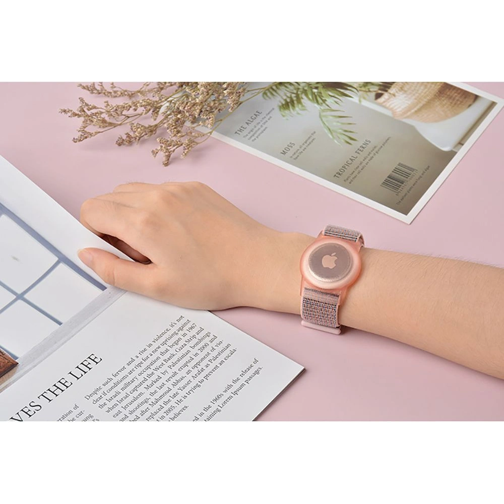 Pasek Tech-Protect Nylon For Kids Apple AirTag Pink