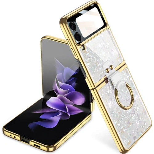 Kup Case Tech-Protect Mood Ring Samsung Galaxy Z Flip 4 Weiß/Gold - THP1269WHTGLD - {ean13} - Sklep Home Screen