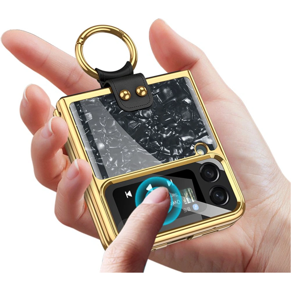 Etui Tech-Protect Mood Ring Samsung Galaxy Z Flip 4 Pink/Gold