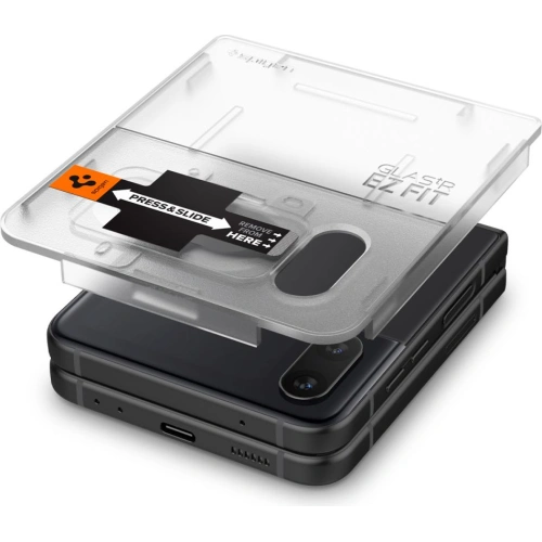 Kup Gehärtetes Glas Spigen GLAS.tR ez Fit + Hinge Film Samsung Galaxy Z Flip 4 Schwarz [2 PACK] - SPN2309BLK - {ean13} - Sklep Home Screen