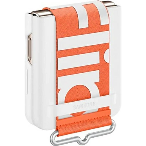 Kup Etui Samsung Galaxy Z Flip 4 EF-GF721TWEGWW bílý/white Silicone Cover Strap - SMG737WHT - {ean13} - Sklep Home Screen
