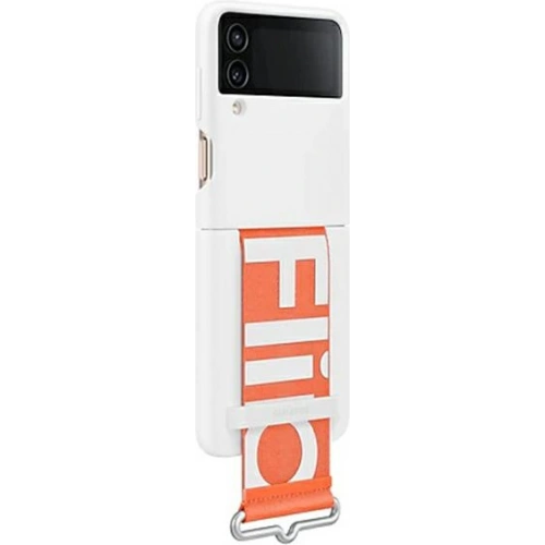 Kup Etui Samsung Galaxy Z Flip 4 EF-GF721TWEGWW bílý/white Silicone Cover Strap - SMG737WHT - {ean13} - Sklep Home Screen