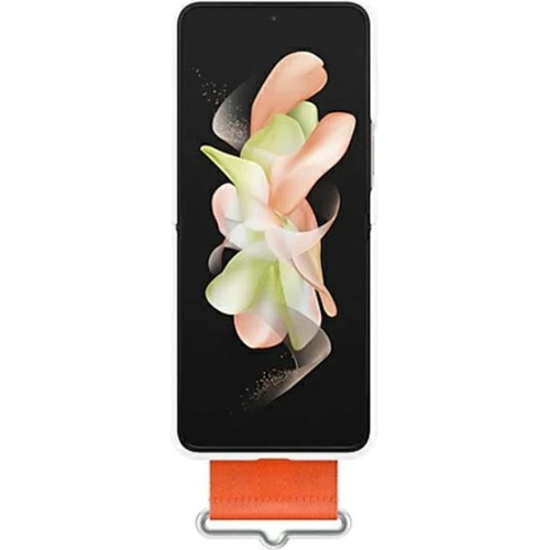 Buy Samsung Galaxy Z Flip 4 EF-GF721TWEGWW white Silicone Cover Strap - SMG737WHT - {ean13} - Home Screen Store Europe
