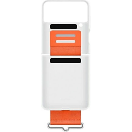 Buy Samsung Galaxy Z Flip 4 EF-GF721TWEGWW white Silicone Cover Strap - SMG737WHT - {ean13} - Home Screen Store Europe