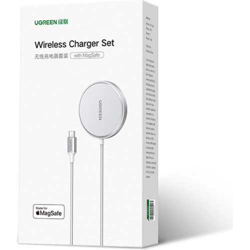 Kup Încărcător wireless UGREEN CD284 15W MagSafe argintiu - UGR1372SLV - {ean13} - Sklep Home Screen