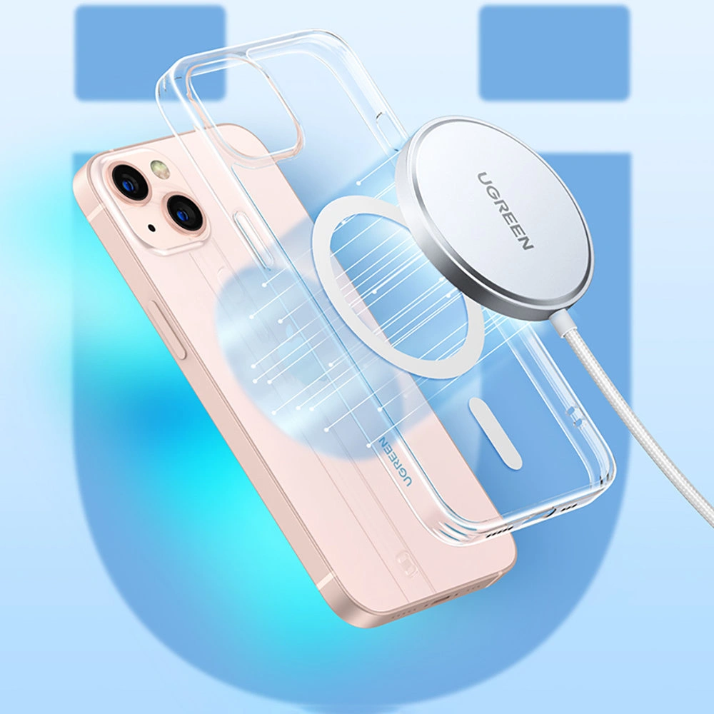 Ładowarka bezprzewodowa UGREEN CD284 15W MagSafe srebrny