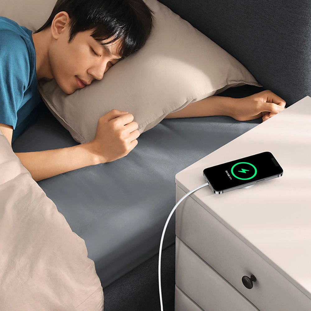 Ładowarka bezprzewodowa UGREEN CD284 15W MagSafe srebrny