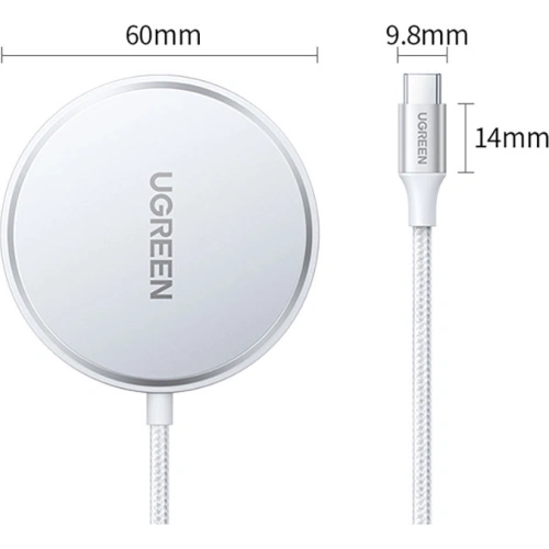 Kup Încărcător wireless UGREEN CD284 15W MagSafe argintiu - UGR1372SLV - {ean13} - Sklep Home Screen