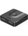 UGREEN CM430 Signalverteiler 2x DisplayPort (Eingang) zu 1x DisplayPort (Ausgang) Schalter 4K/1080p schwarz