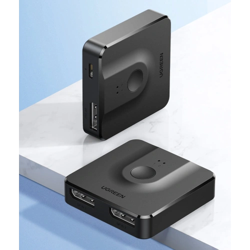 Kup UGREEN CM430 Signalverteiler 2x DisplayPort (Eingang) zu 1x DisplayPort (Ausgang) Schalter 4K/1080p schwarz - UGR1374BLK - {ean13} - Sklep Home Screen