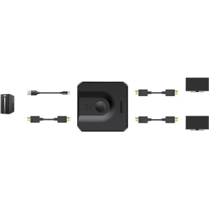 Rozdzielacz sygnału UGREEN CM430 2x DisplayPort (wejście) do 1x DisplayPort (wyjście) przełącznik 4K/1080p czarny