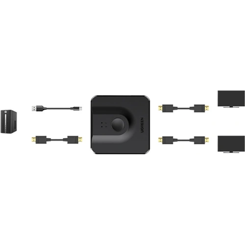 Buy UGREEN CM430 DisplayPort Bi-directional Switch Black - UGR1374BLK - {ean13} - Home Screen Store Europe