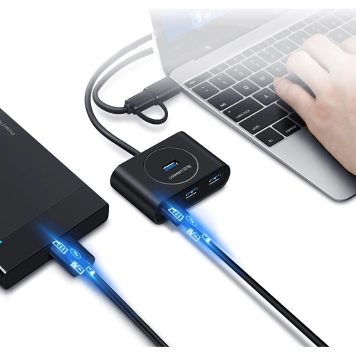Kup HUB UGREEN CR113 USB - 4 x USB 3.0 25m negru - UGR1376BLK - {ean13} - Sklep Home Screen