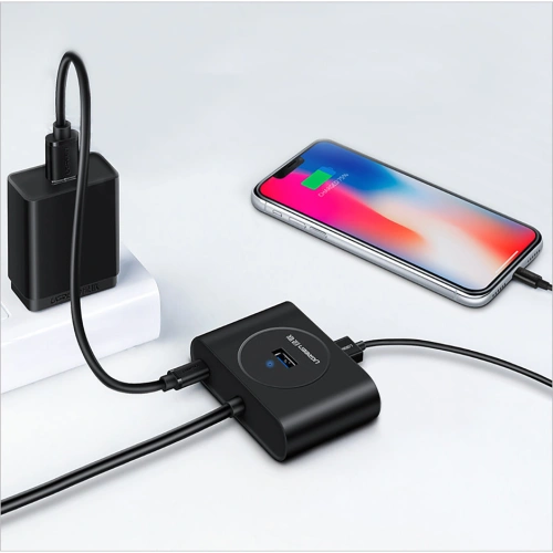 Kup HUB UGREEN CR113 USB - 4 x USB 3.0 25m negru - UGR1376BLK - {ean13} - Sklep Home Screen