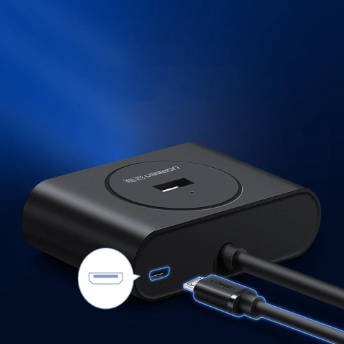 Kup HUB UGREEN CR113 USB - 4 x USB 3.0 25m negru - UGR1376BLK - {ean13} - Sklep Home Screen