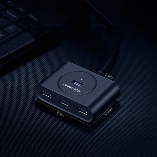 Kup HUB UGREEN CR113 USB - 4 x USB 3.0 25m negru - UGR1376BLK - {ean13} - Sklep Home Screen