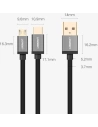 Kup Kabel UGREEN US196 USB - USB-C + microUSB 1m schwarz - UGR1379BLK - {ean13} - Sklep Home Screen