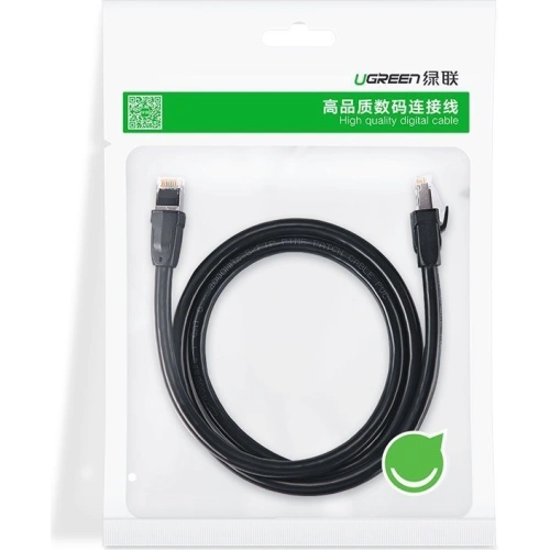 Kup Kabel sieciowy UGREEN NW121 Ethernet RJ45 Cat 8 T568B 1.5m czarny - UGR1380BLK - {ean13} - Sklep Home Screen